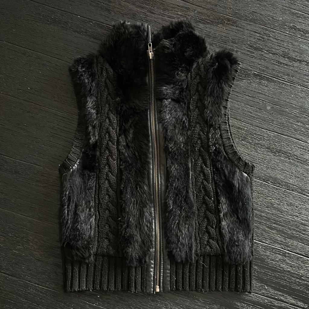 Bcbgmaxazria Knitted/Fur Vest